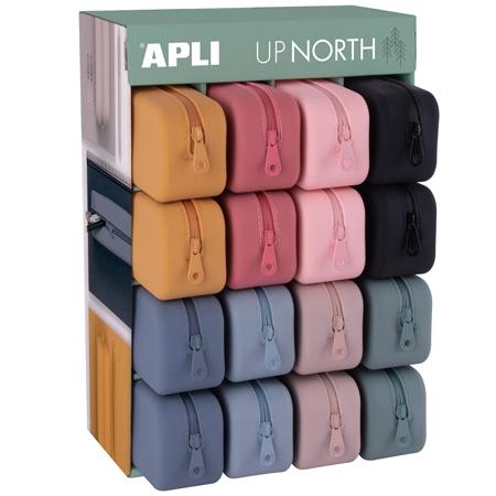 Apli Expositor Estuche Silicona Up North 16 Unidades Colores Surtidos