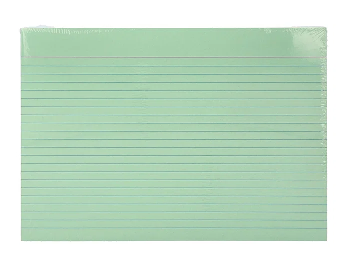 Liderpapel Tarjetas de Estudio Rayadas Cartulina 170gr 160x220mm Paquete de 200 Unidades