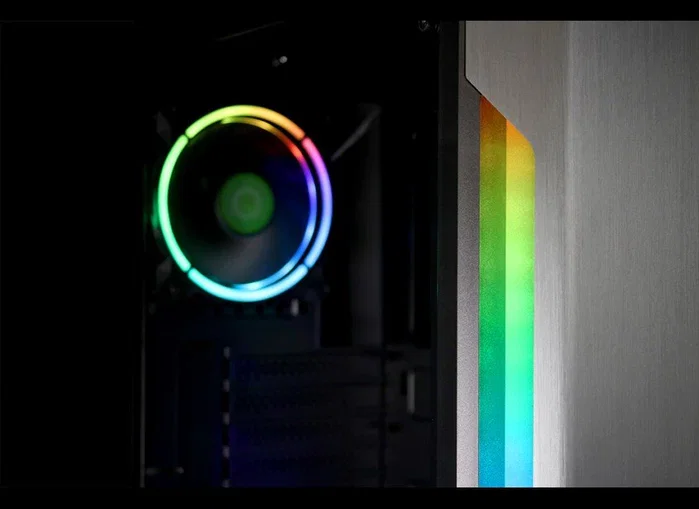 Droxio BAGGER Torre Gaming con Cristal Templado Negro