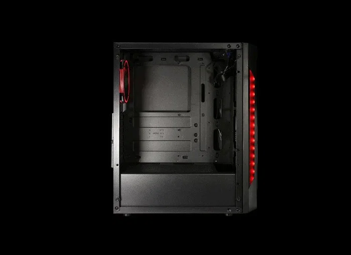 Droxio BAGGER Torre Gaming con Cristal Templado Negro
