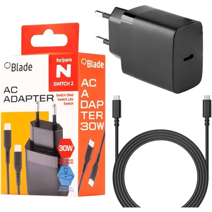 Woxter Adaptador de corriente FR-TEC Nintendo Switch 2 Woxter Adaptador de corriente FR-TEC Nintendo Switch 2