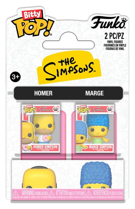 Funko Simpsons Pack de 2 Bitty POP! Vinyl Figuras H & M 2 cm Funko Simpsons Pack de 2 Bitty POP! Vinyl Figuras H & M 2 cm