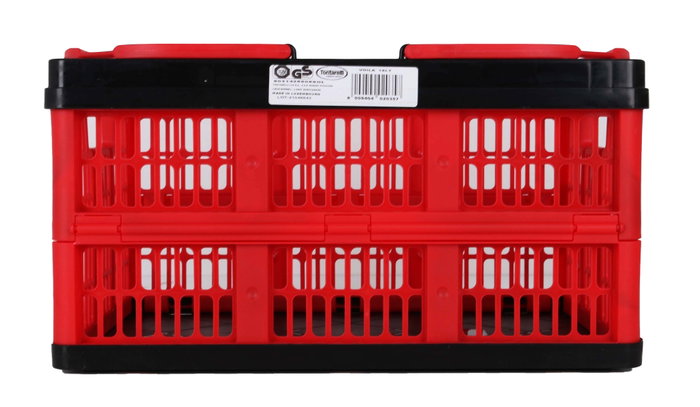 Inde Caja Plegable con Asas 16L Rojo/Negro (10 Unidades)