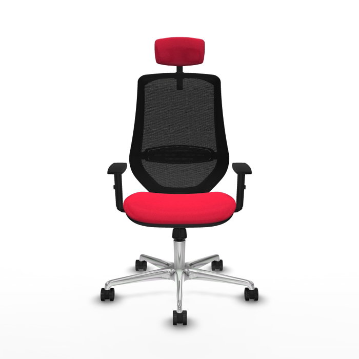 PIQUERAS Y CRESPO Silla de oficina Mardos con mecanismo Sincro, Rojo y Negro PIQUERAS Y CRESPO Silla de oficina Mardos con mecanismo Sincro, Rojo y Negro
