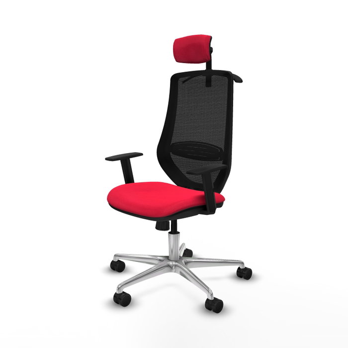 PIQUERAS Y CRESPO Silla de oficina Mardos con mecanismo Sincro, Rojo y Negro PIQUERAS Y CRESPO Silla de oficina Mardos con mecanismo Sincro, Rojo y Negro