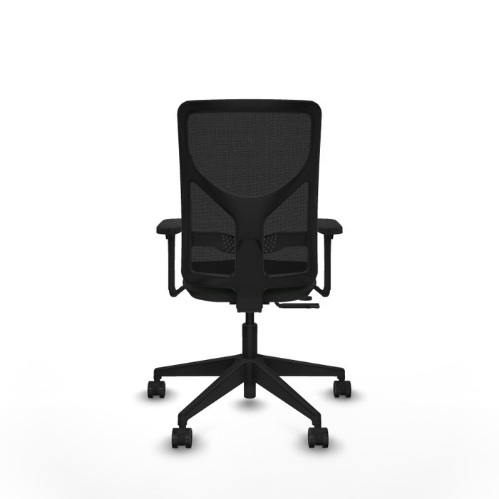 PIQUERAS Y CRESPO Silla de oficina Motilla con mecanismo Sincro/Traslack y Brazos 3D, Negro