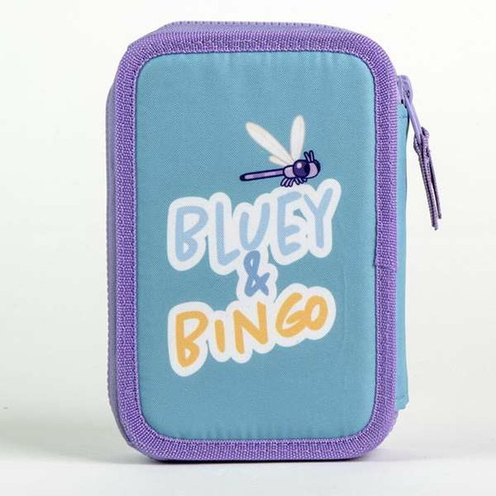 Cerdá Plumier con Accesorios Bluey Doble Azul Claro