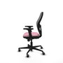 PIQUERAS Y CRESPO Silla de oficina Jorquera con mecanismo Sincro, Rosa y Gris