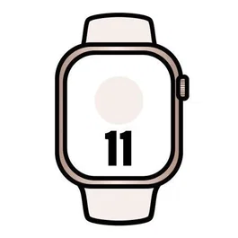 Apple Watch Series 11 GPS 42mm Caja Oro Rosa Correa Deportiva Rosa Rubor S/M