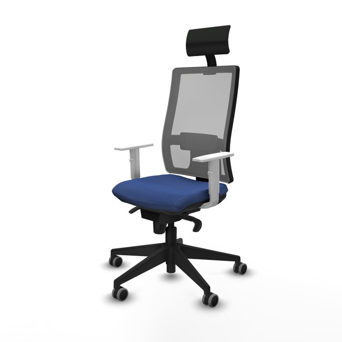 PIQUERAS Y CRESPO Silla de oficina Horna con mecanismo Sincro, Azul marino y Gris PIQUERAS Y CRESPO Silla de oficina Horna con mecanismo Sincro, Azul marino y Gris