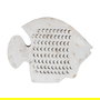 Figura Pez Blanco Rozado Metal 40 X 7,50 X 32 cm
