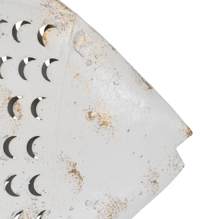 Figura Pez Blanco Rozado Metal 40 X 7,50 X 32 cm