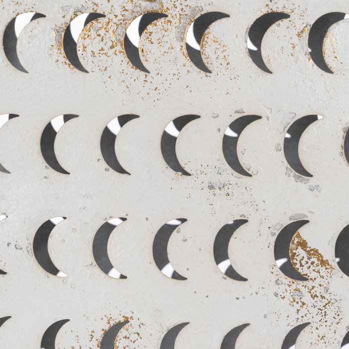 Figura Pez Blanco Rozado Metal 40 X 7,50 X 32 cm