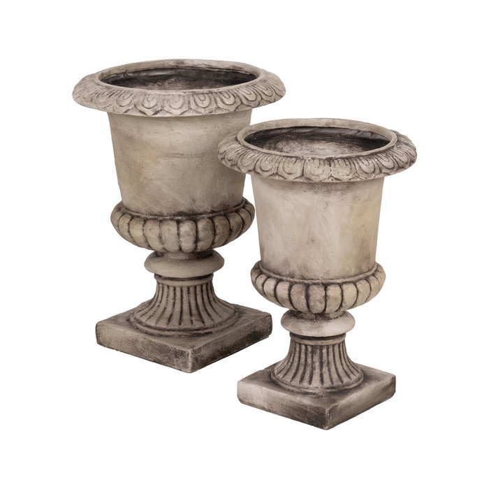 Macetero Beige Fibra de Magnesio 43 X 43 X 60 cm