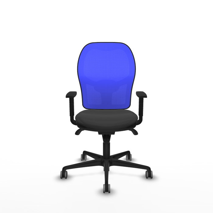 PIQUERAS Y CRESPO Silla de oficina Jorquera con mecanismo Sincro, Gris oscuro y Azul PIQUERAS Y CRESPO Silla de oficina Jorquera con mecanismo Sincro, Gris oscuro y Azul