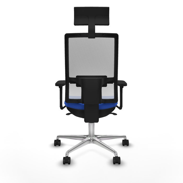 PIQUERAS Y CRESPO Silla de oficina Horna con mecanismo Sincro, Azul y Blanco PIQUERAS Y CRESPO Silla de oficina Horna con mecanismo Sincro, Azul y Blanco