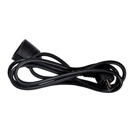 Simon Prolongador con 1 toma, 2 m, Negro