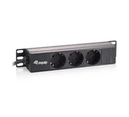 Equip 333302 Regleta de alimentación para rack 10 pulg. 3 tomas AC 1U