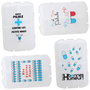 Sensly Pastillero 10 Departamentos 9.5x6x3 cm PVC Translúcido, con Frases en Francés (Surprise)