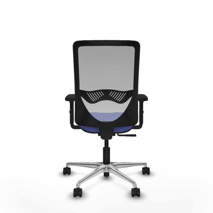 PIQUERAS Y CRESPO Silla de oficina Zulema con Mecanismo Sincro, Azul claro y Gris