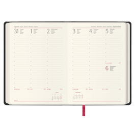 Dohe Agenda 2026 Manaos Semana Vista 12761 - 26 17 x 24 cm Polipiel Negro