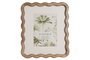DKD Home Decor Marco de Fotos de Mango y Cristal con Paspartu 13x18 cm