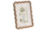 DKD Home Decor Marco de Fotos de Mango y Cristal con Paspartu 13x18 cm