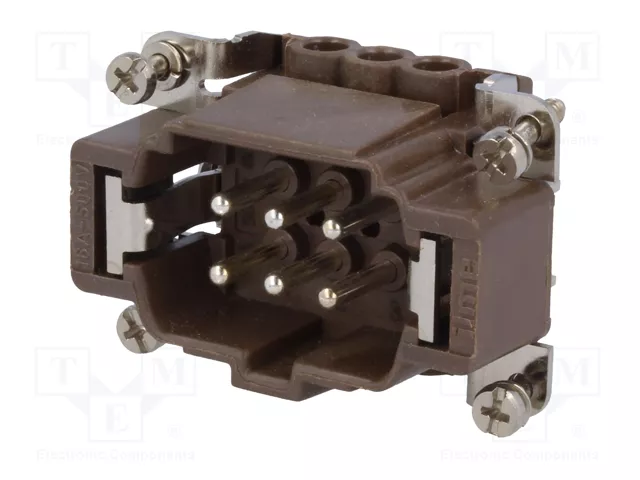 ILME Conector HDC Macho 6+PE Platado