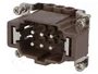 ILME Conector HDC Macho 6+PE Platado