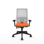 PIQUERAS Y CRESPO Silla de oficina Horna Naranja y Blanco