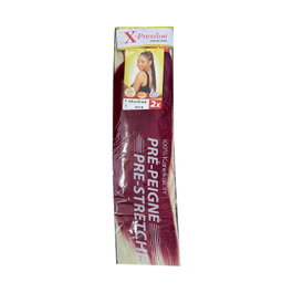X-Pression Extensión de Cabello Sintético Burgundy 1x2
