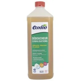 ECODOO Desatascador De Tuberias 1L Gel Activo Concentrado Limpiador Desinfectante
