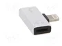 AKYGA Adaptador Apple Lightning niquelado plateado
