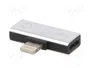 AKYGA Adaptador Apple Lightning niquelado plateado