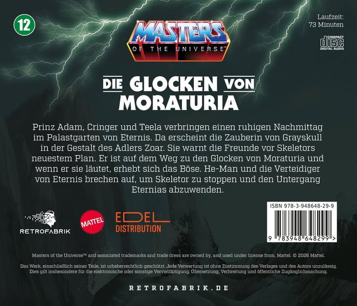 Retrofabrik Masters of the Universe Juego Radiofónico CD Episodio 12: Die Glocken von Moraturia Edición Alemán