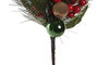 DKD Home Decor Rama Navidad Tradicional PVC/Espuma Verde/Rojo 15 x 75 x 30 cm (6 Unidades)