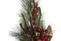 DKD Home Decor Rama Navidad Tradicional PVC/Espuma Verde/Rojo 15 x 75 x 30 cm (6 Unidades)