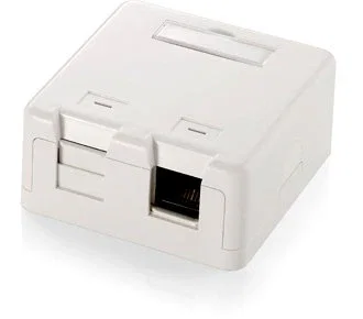 Equip 125122 Caja de Superficie para 2 Tomacorrientes, Blanco