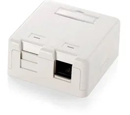 Equip Caja de Superficie para 2 Rosetas Keystone Blanco