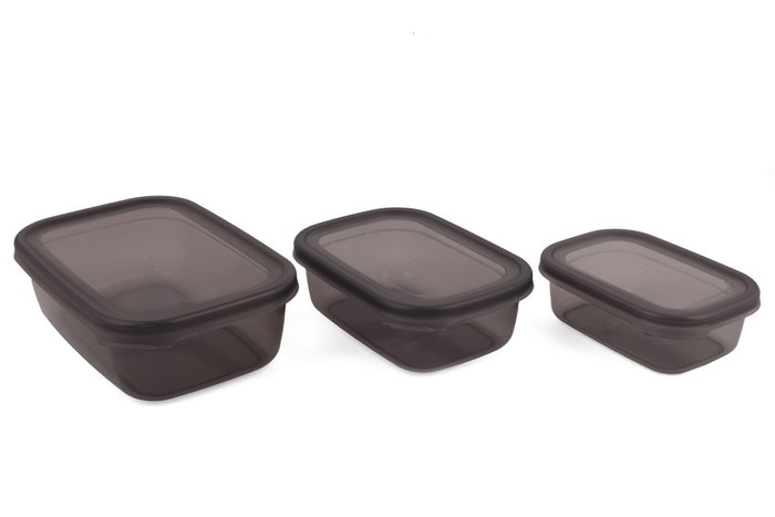 Hermia Lot-12 Juego de Cajas de Almacenamiento con Tapa, Set de 12 Piezas, Plástico Transparente Libre de BPA, Organizador para Hogar y Cocina, Varios Tamaños