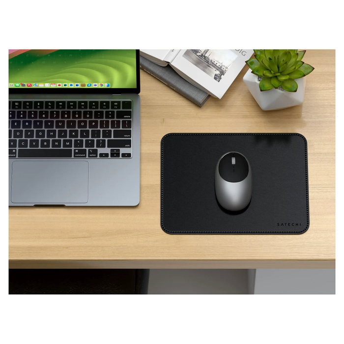 Satechi Satechi Vegan-Leather Premium Mouse Pad Negro ST-LMPK