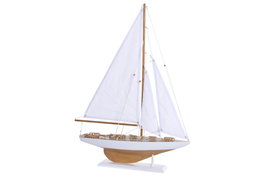 DKD Home Decor Barco de Madera Blanco 42x9x58 cm