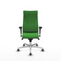 PIQUERAS Y CRESPO Sillón Albacete Verde con Mecanismo Sincro y Base de Aluminio