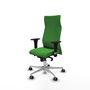 PIQUERAS Y CRESPO Sillón Albacete Verde con Mecanismo Sincro y Base de Aluminio