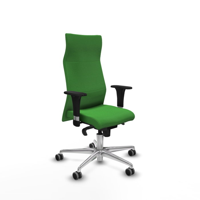 PIQUERAS Y CRESPO Sillón Albacete Verde con Mecanismo Sincro y Base de Aluminio PIQUERAS Y CRESPO Sillón Albacete Verde con Mecanismo Sincro y Base de Aluminio