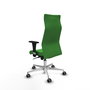 PIQUERAS Y CRESPO Sillón Albacete Verde con Mecanismo Sincro y Base de Aluminio