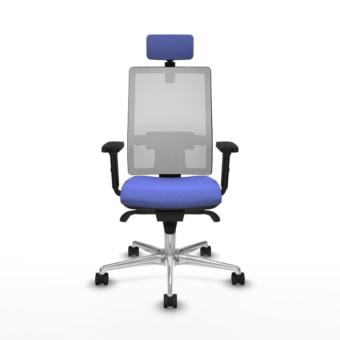 PIQUERAS Y CRESPO Silla de oficina Horna con mecanismo Sincro, Azul claro y Blanco PIQUERAS Y CRESPO Silla de oficina Horna con mecanismo Sincro, Azul claro y Blanco
