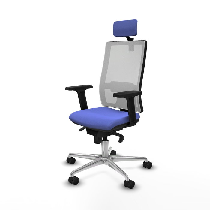 PIQUERAS Y CRESPO Silla de oficina Horna con mecanismo Sincro, Azul claro y Blanco PIQUERAS Y CRESPO Silla de oficina Horna con mecanismo Sincro, Azul claro y Blanco