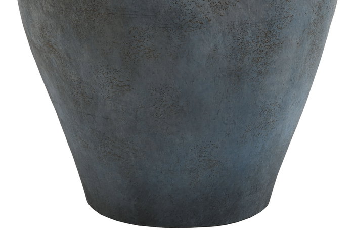 DKD Home Decor Jarrón de Terracota Envejecido Gris y Azul 25x25x44 cm