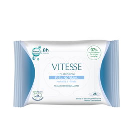 Vitesse Toallitas Desmaquillantes Tri-Mineral Piel Normal con Vitamin Complex 25 uds